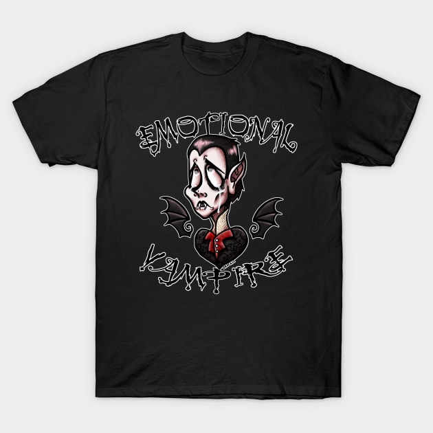 Emotional Vampire (Masculine Version) T-Shirt by Jan Grackle